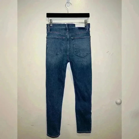 REDONE High Rise Ankle Crop Jeans - Picture 9 of 9